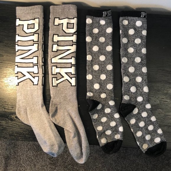 PINK Knee-High Tube Socks - Picture 1 of 2